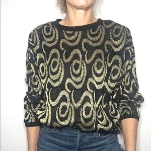 🪰VTG acrylic tinsel sweater